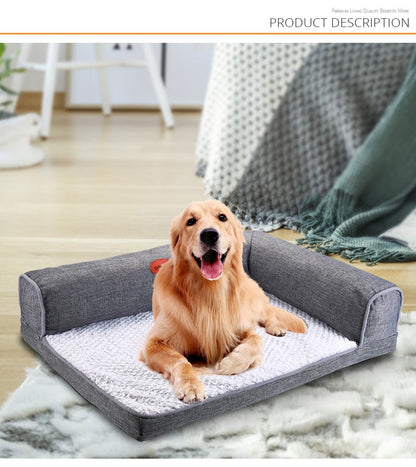Dog Sofa Bed Soft Waterproof Warm Cushion Cat House Bed Puppy Sleeping Hondenmand Cushion Mat Pet Supplies-1