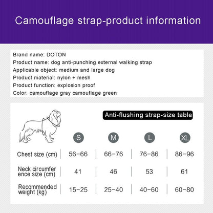 Dog Soft Adjustable Harness Pet Large Dog Walk Out Harness Vest for Medium Dog Chest Strap Dog Harness Pets Accessories-3