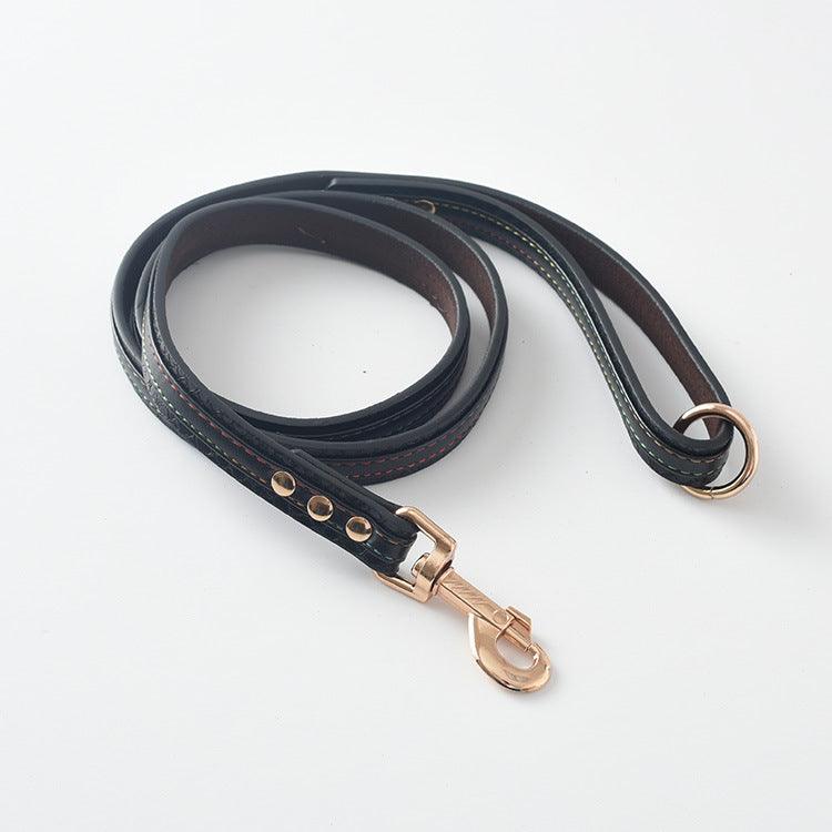 Ultimate Pet Walking Set: Stylish Pu Leash And Collar Combo-5