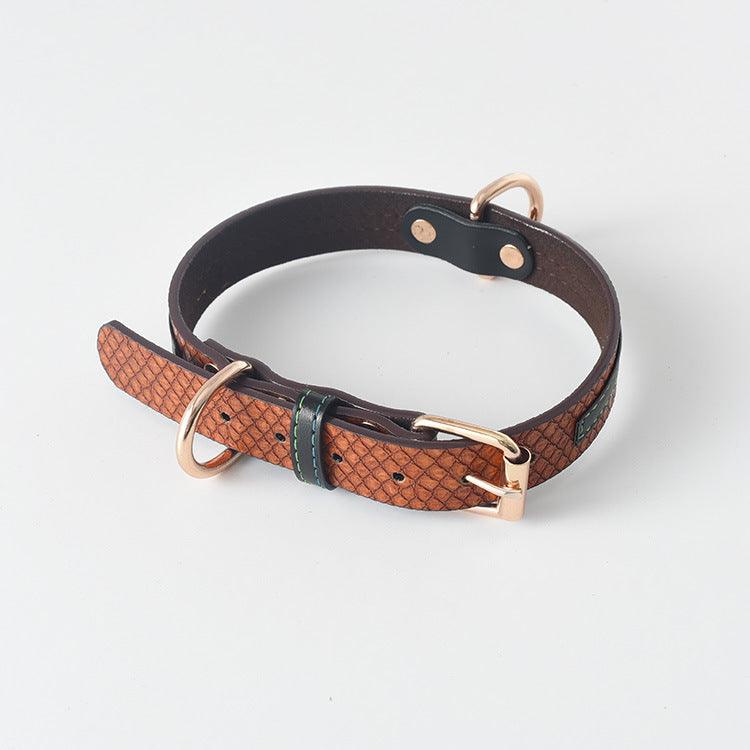 Ultimate Pet Walking Set: Stylish Pu Leash And Collar Combo-6