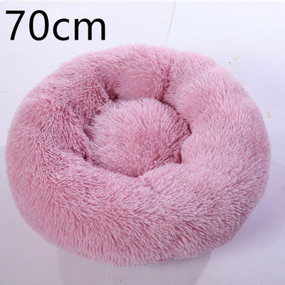 Cozy Haven: Luxurious Round Pet Bed For Winter Comfort-48