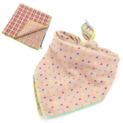Fashionable Double Sided Cotton Pet Scarf-5