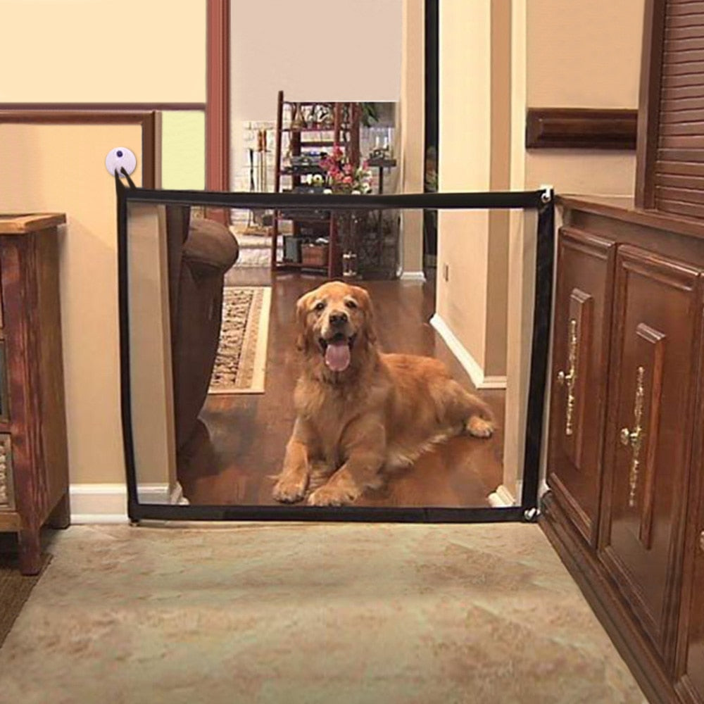 Pet Barrier Dog Gate Isolation Net Folding Mesh Safe Guard Safety Enclosure Dog Fence Home Protection Pet Separation Supplies-4