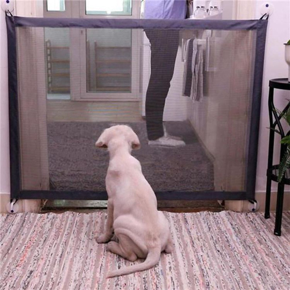 Pet Barrier Dog Gate Isolation Net Folding Mesh Safe Guard Safety Enclosure Dog Fence Home Protection Pet Separation Supplies-1