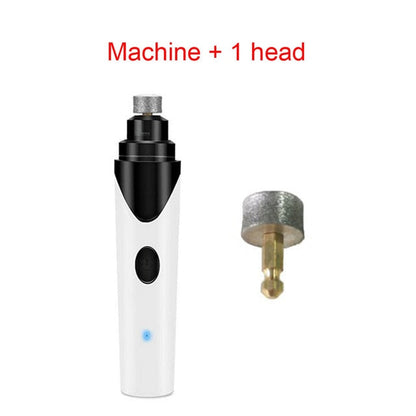 Electric Pet Dog Nail Grinder Low Noise Rechargeable Nail Clipper for Dogs Quiet Painless Cat Paws Nail Grooming Trimmer Tools-1