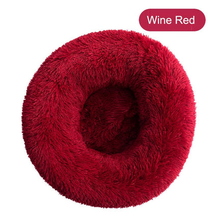 Soft Pet Dog Bed Round Winter warm Long Plush Dog House Cushion Cat Beds Mats Sofa for Samll large Dogs kennel Pet supplies-7